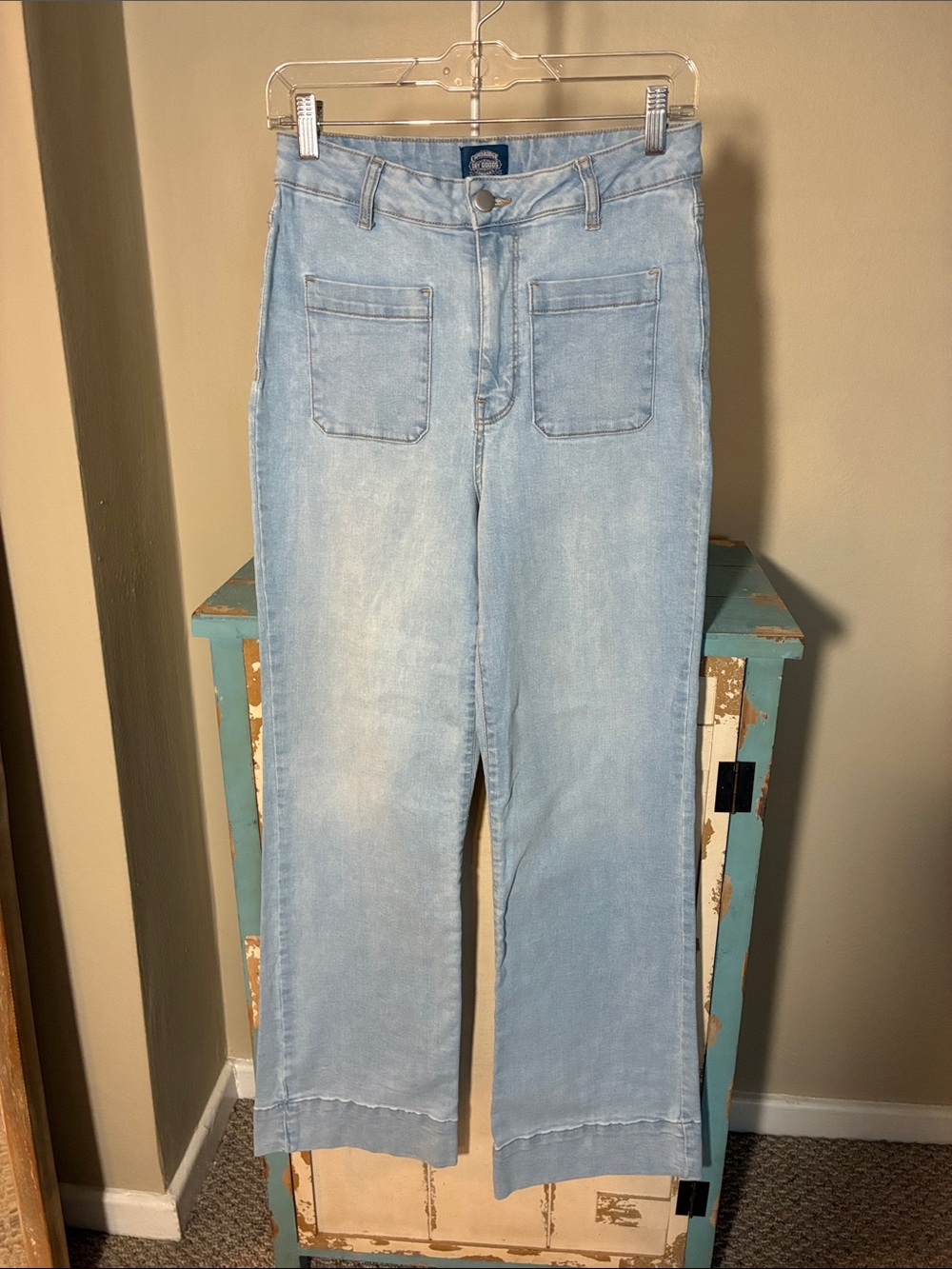 Cambridge Dry Goods Light Blue Wide-Leg Jeans